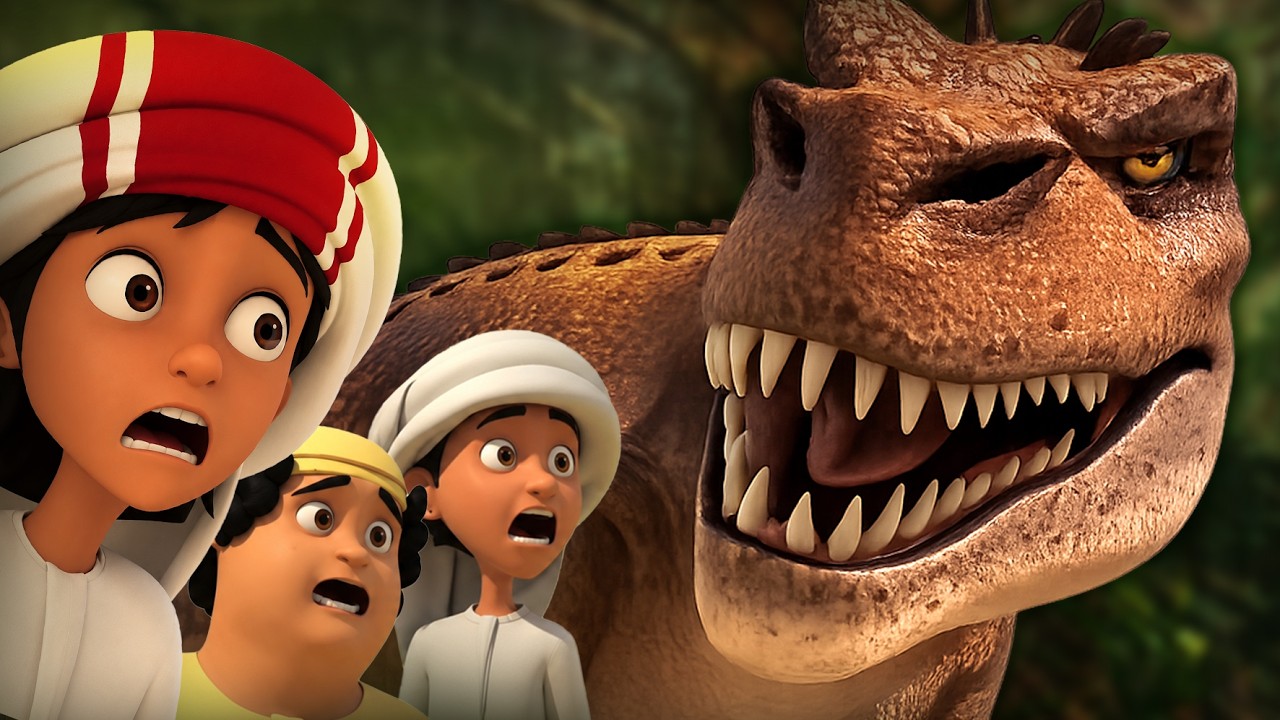 جزيرة الديناصورات! هل سينجون؟ 🦖😱| مغامرات منصور