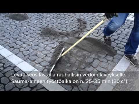 Louhikiven saumaus Grepur sauma-aineella