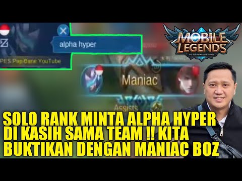 SOLO RANK KITA TUNJUKIN SKILL CALON TOP GLOBAL 1 ALPHA BOZZ