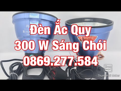 Test Đèn Đội Đầu 1203 300W Kẹp Bình Ắc Quy 9-24V | Đèn Soi Nấm Mối | 0869.277.584