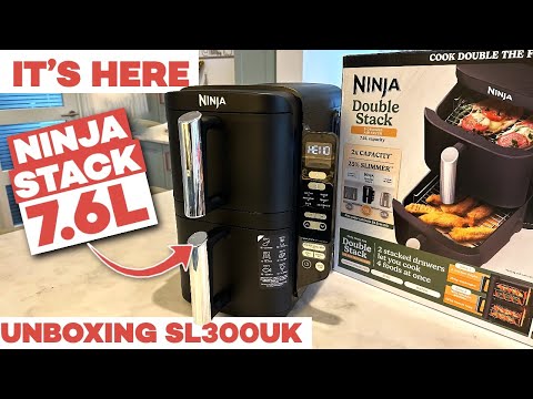 NEW Ninja Double Stack 7.6L SL300UK Air Fryer Unboxing UNSPOKEN - The smaller stack