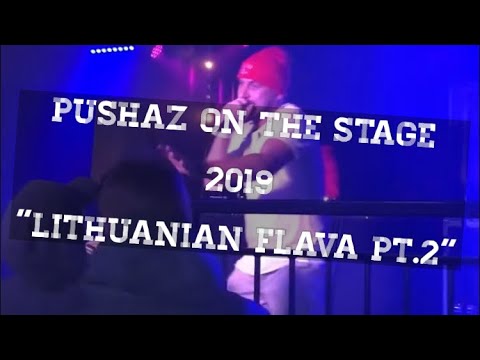 “Lithuanian Flava #2”.  Pushaz on the stage in London. Brixton Jamm. 2019