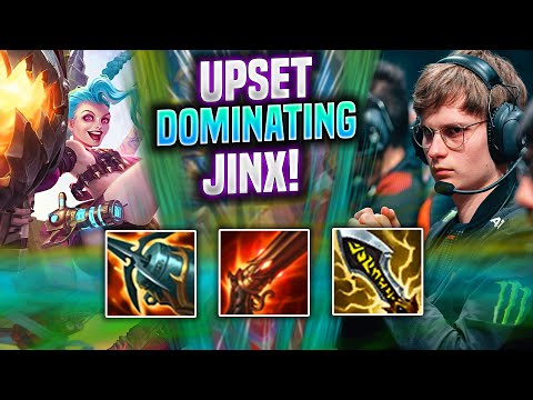 UPSET DOMINATING WITH JINX! - FNC Upset Plays Jinx ADC vs Ashe! | Season 2022