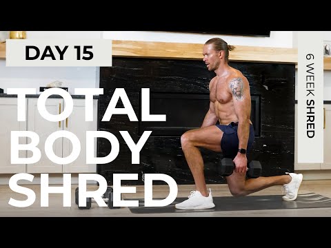 Day 15: 45 Min FULL BODY WORKOUT with Dumbbells [Tone & Sculpt] // 6WS1