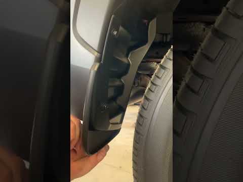 Molded mud flap installation