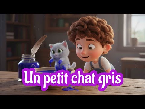 Un petit chat gris | Chanson éducative | AniroTV