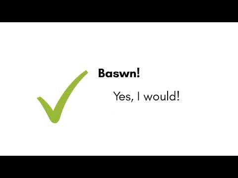 Easy Welsh Lesson! Learn how to use Baswn i - I Would. Dysgu Cymraeg with Tyfu Cymraeg