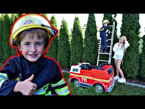 STRAŻAK MARCEL RATUJE KOTKA HEJKA TU LENKA