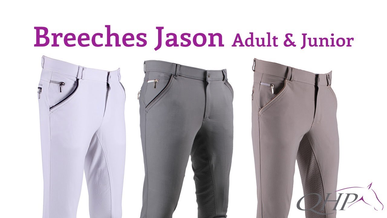 Breeches Jason Anti-Slip Full Seat - Grey 