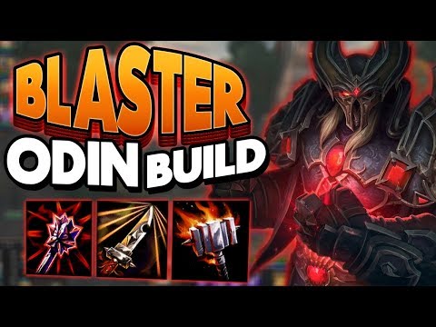 Smite: Blaster Odin Build - SO CLOSE TO THE ONE SHOT!