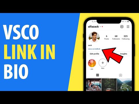 YouTube video about: How to copy your vsco link to instagram?