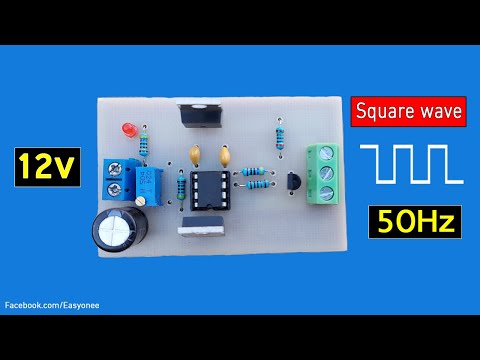 how to make simple inverter 12V To 220V using 555 timer IC