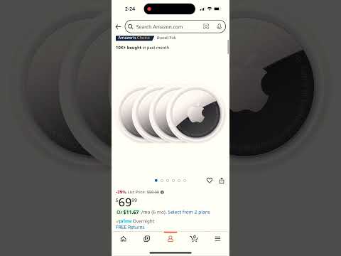 El paquete de 4 AirTag de Apple baja a un precio récord de $69.99 en Amazon.