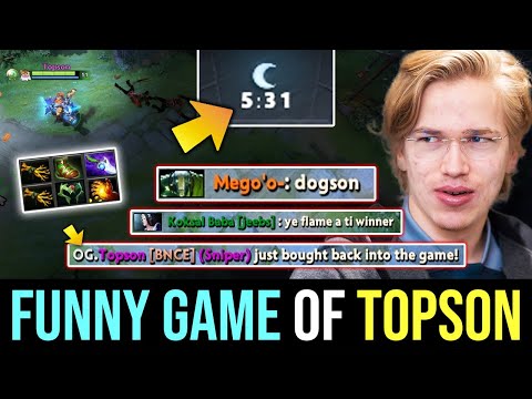 A rare game of TOPSON being a real DOGSON - Diffusal Blade SNIPER DOTA 2