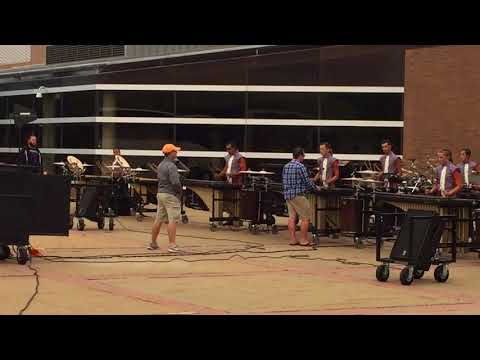 2017 Boston Crusaders Front Ensemble Vertical Strokes Warmup
