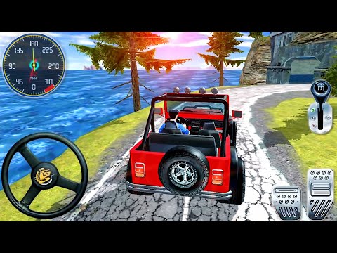 Offroad Police Monster Truck Driving Simulator - Offroad Quad Red Jeep Driver - Android GamePlay #3