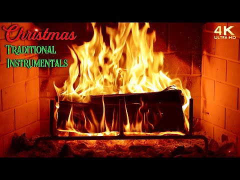 🎄🔥 Traditional Instrumental Christmas Music Fireplace 🔥🎄 Christmas Fireplace Ambience