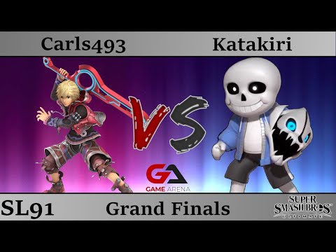 SmashLAN'd 91 - Grand Finals: Carls493 [L] (Shulk) vs Katakiri (Sans Mii Gunner)
