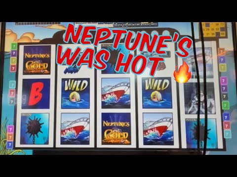 VGT The Hunt for Neptune’s Gold was HOT  first spin $35 spins #redscreen #choctawdurant