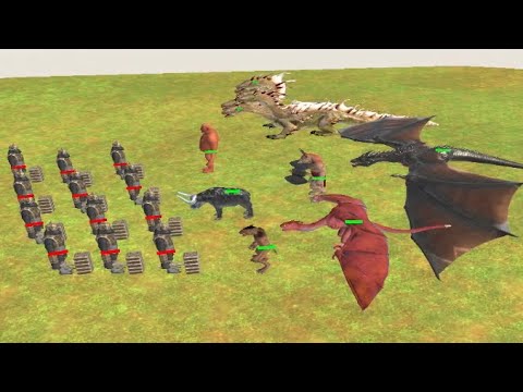 12 Ghor Hammers VS Fantasy and VS Aquatic - Animal Revolt Battle Simulator