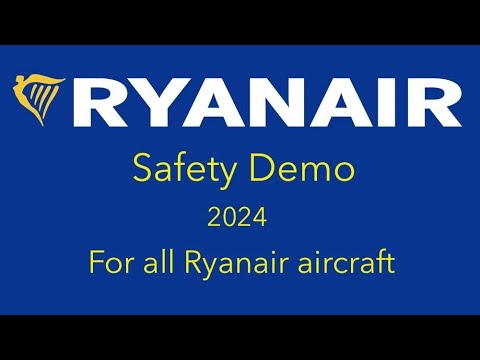 Ryanair Safety Demo 2024 | All Ryanair aircraft | English