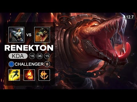 Renekton vs Rengar Top - EUW Challenger - Patch 12.7 Season 12