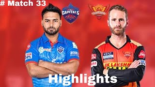 DC Vs SRH || Vivo IPL 2021 Highlights || # Match 33