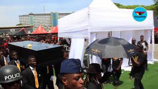 Pall bearers lift Ebony&#39;s casket; head to the cemetery for burial