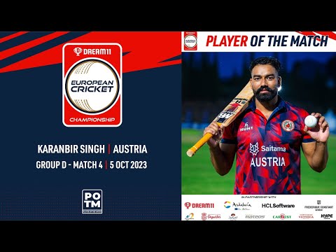 POTM: K.Singh - FIN vs AUT | Highlights | Dream11 ECC23 | 5 Oct 2023 | ECC23.046