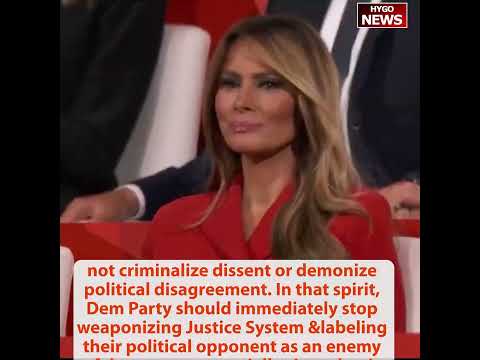 TRUMP: deeply honored Melania calling for national unity; thrilled VP Vance & incredible wife Usha