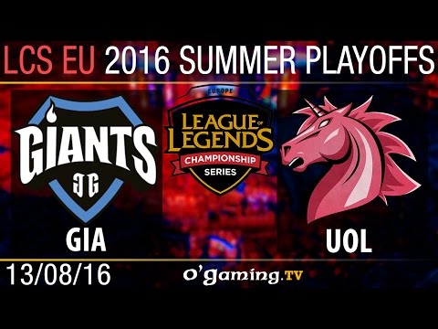 Quart de finale 1 - LCS EU Summer Split 2016 - Playoffs