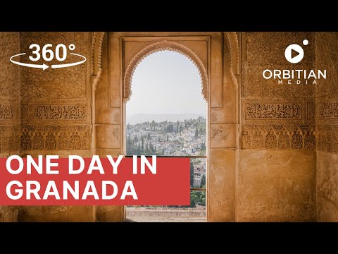 Um dia em Granada - passeio guiado VR/360° pela cidade (resolução 8K)