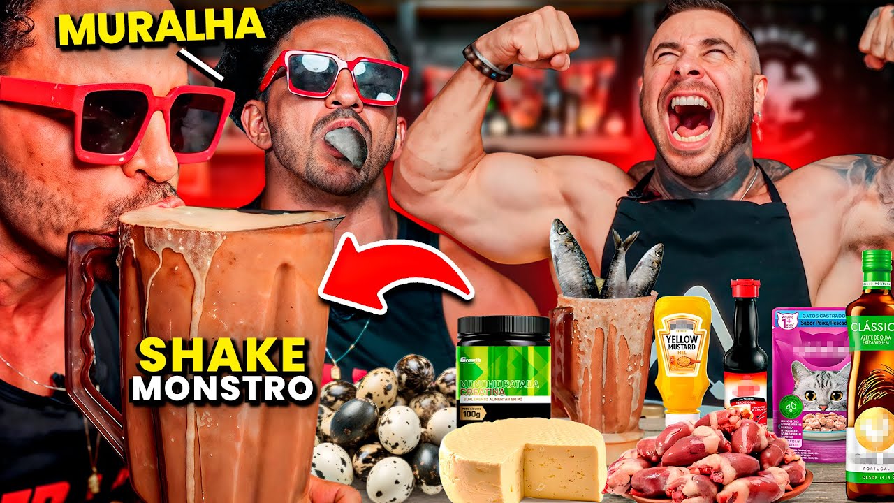 Shake do MURALHA! Peixe cru, ovo podre, Whiskas... | Monstro na Cozinha #002