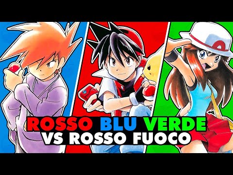 Possono BLU, ROSSO e VERDE BATTERE POKÉMON ROSSO FUOCO con la SQUADRA del MANGA? - IL FILM