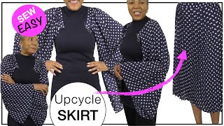 Upcycling 101: How to Turn a Thrift Store Pleated Skirt into a Designer Top