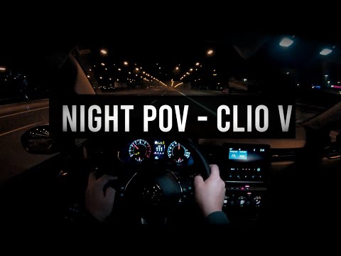 NIGHT POV - CLIO V (2020) | POV TEST DRIVE | 1.0 LPG TCe 100 | #08