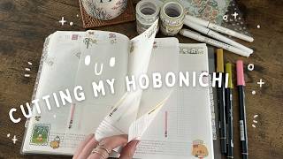 Cutting Down Hobonichi Journal Pages ✂️ Dutch Doors
