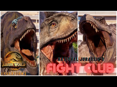 HUGE BATTLE ROYAL | T.Rex, Carnotaurus & More 🦖 FIGHT CLUB - Jurassic World Evolution 2 [4K60FPS]