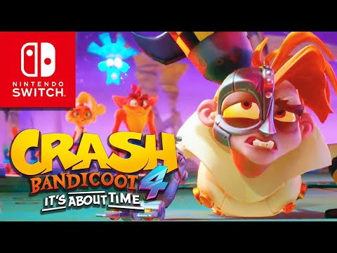Crash Bandicoot: 4 It's About Time - 106% Walkthrough Part 2 (Nintendo Switch)