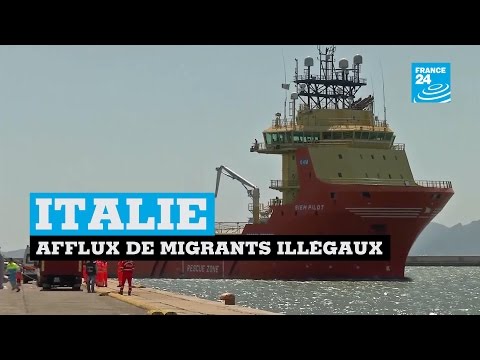 Afflux de migrants illégaux en Italie