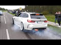 Sportcars Leaving A Carshow WILD SupercarMadness 2023