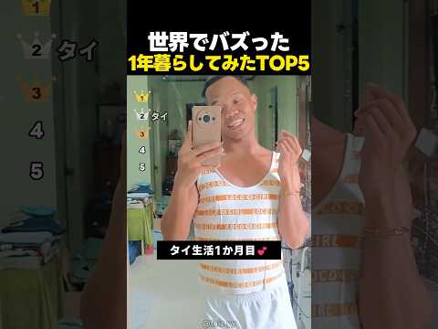 世界でバズった1年暮らしてみたチャレンジランキング