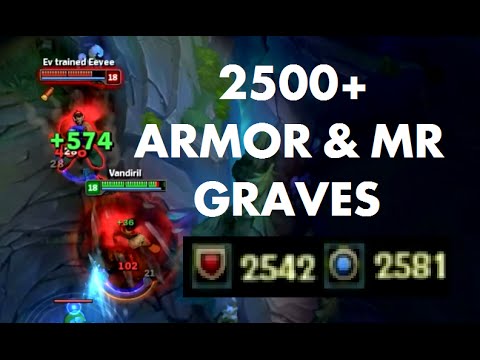 Graves with 2500+ Armor and Magic Resist!! (PBE)