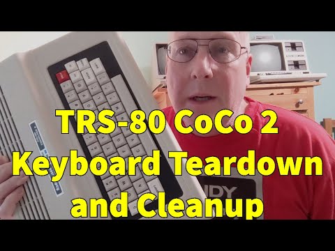 TRS-80 CoCo 2 Keyboard Teardown and Cleaning