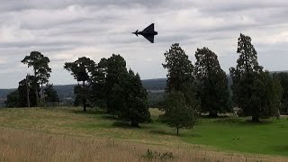 🇬🇧 Tiffy Typhoon Display Jet Shifting Over The Trees at Dunsfold Airshow