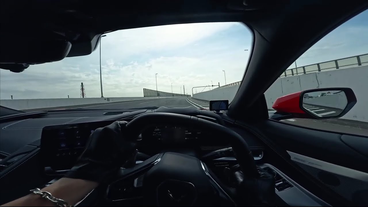 Late for Work. Corvette C8. No Excuses.200+ madness 4K60PS (English subtitles)