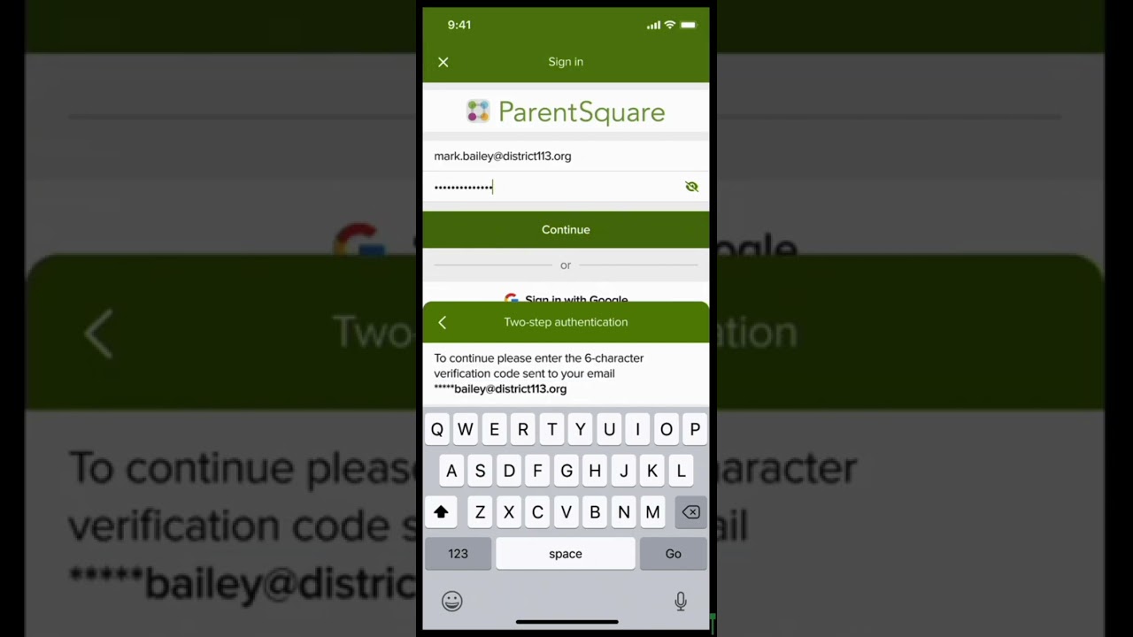 ParentSquare Multifactor Authentication