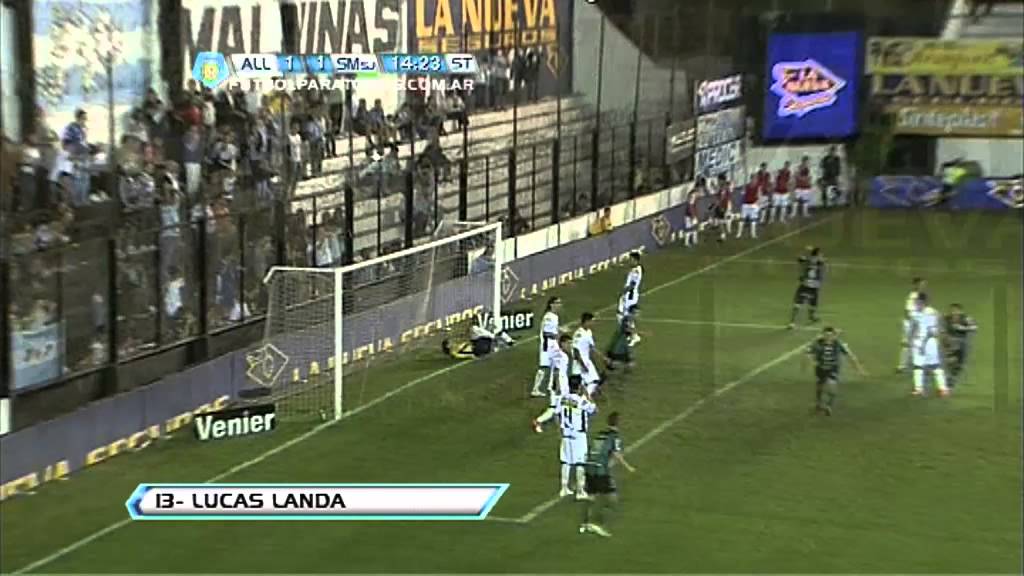 Gol de Landa. All Boys 1 San Martín SJ 1. Fecha 10. Torneo Final 2013