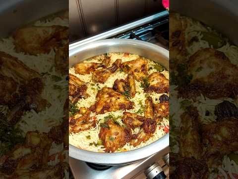 Fried chicken pulao recipe 😋 Dawat Special Fried Chicken Pulao platter - new pulao recipe