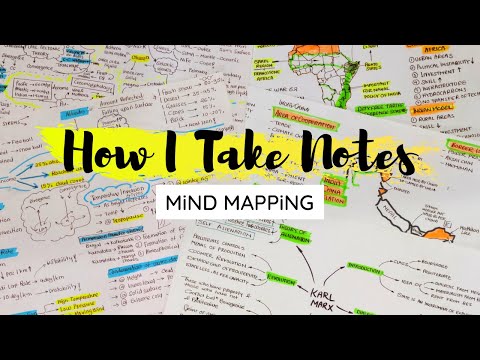 How I take Notes ☆ Mind Mapping Method ☆ How to Make Mind Map | Note Making